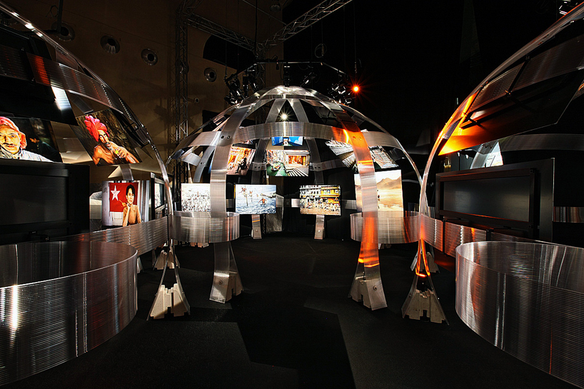 fabio novembre: steve mccurry exhibition design at MACRO, rome