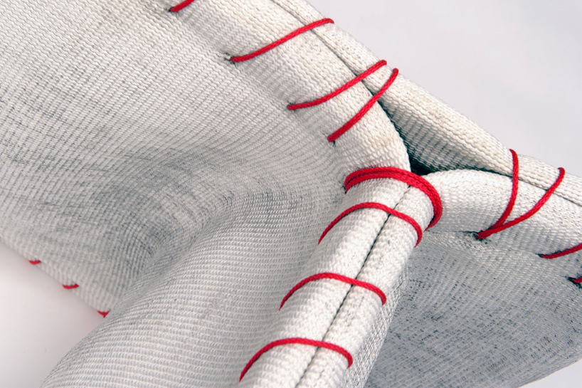 florian schmid: stitching concrete   chair + bench