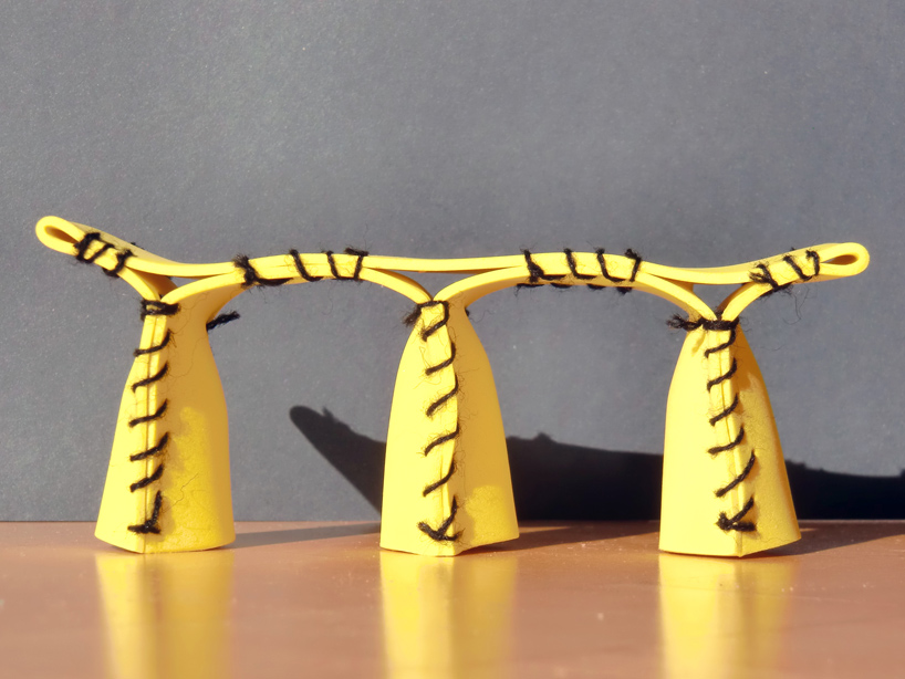 florian schmid: stitching concrete   chair + bench