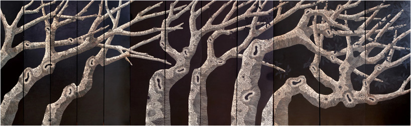 liko   carved wood panels by zo&eacute; ouvrier for gallery fumi