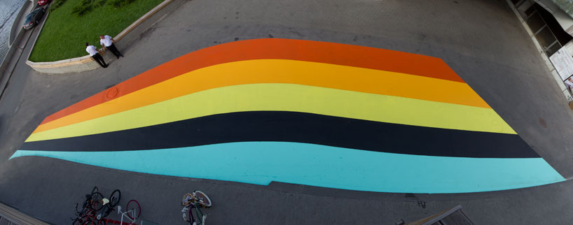 lang/baumann paint bistro 16 installation at strelka bar in moscow