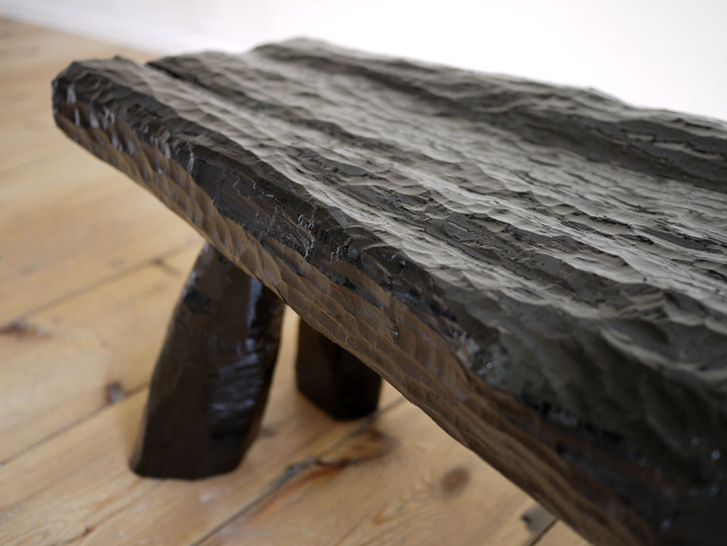 max lamb urushi lacquer bench designboom