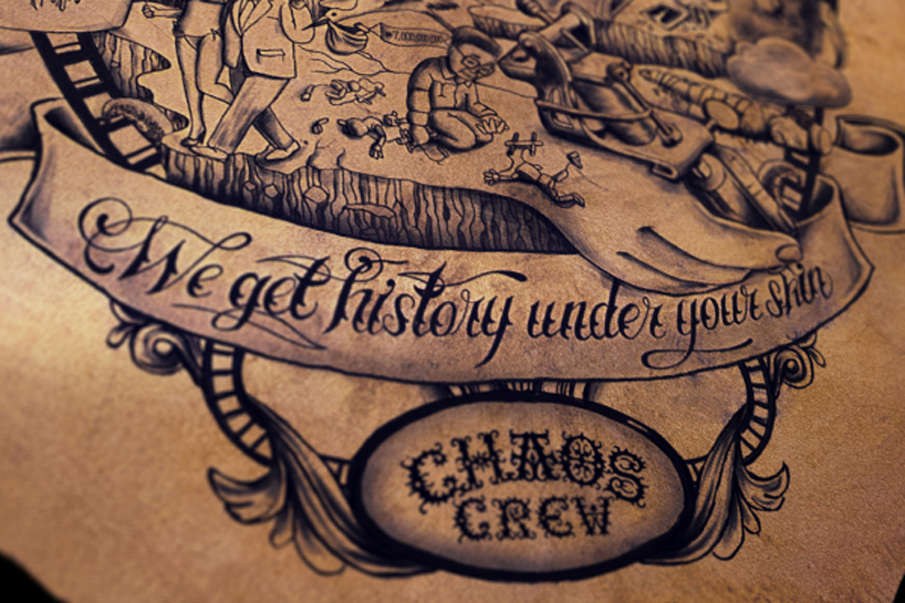 tattooed poster by the chaos crew