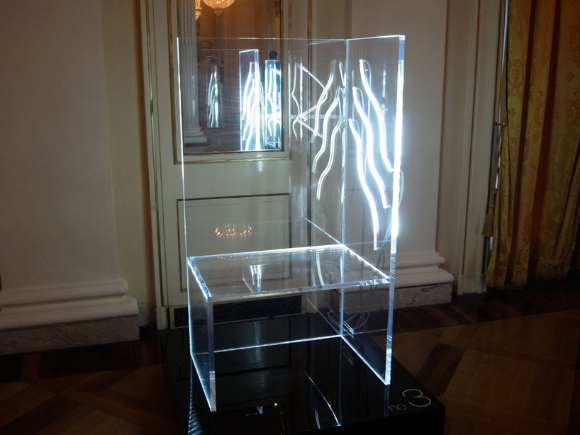 robert wilson illuminates 7 electric chairs for kartell