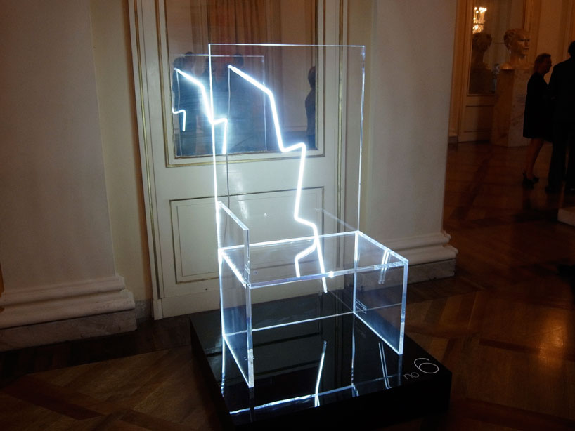 robert wilson illuminates 7 electric chairs for kartell