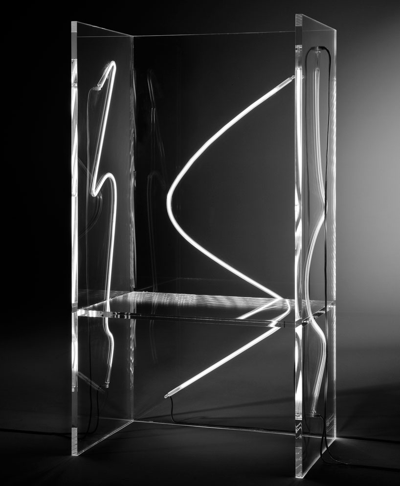 robert wilson illuminates 7 electric chairs for kartell