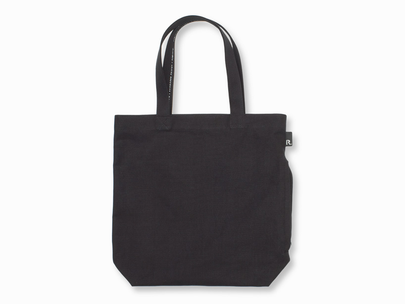 nendo: roopuppet tote bag with unique pocket for rootote