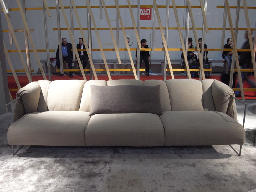 nendo folds upholstery cushions to shape zabuton chair for moroso