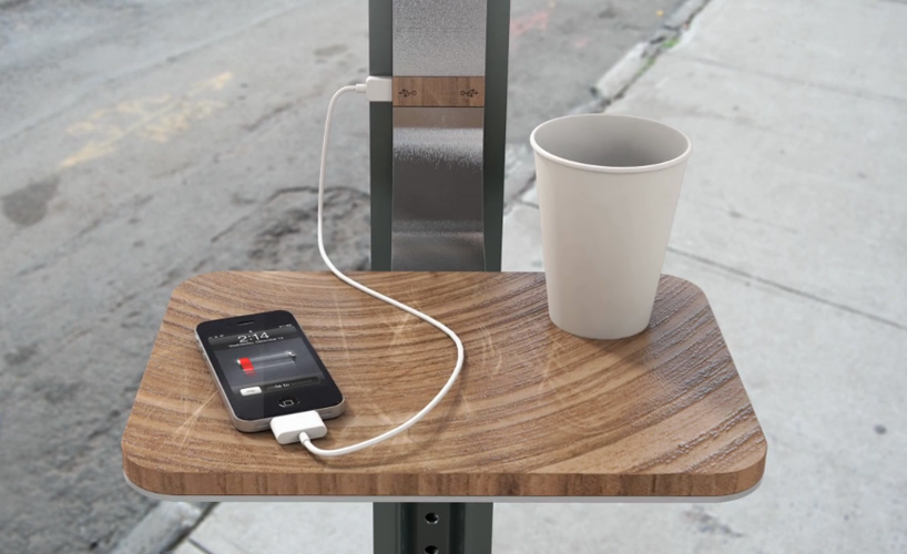 charging gadgets with solar powered urban infrastructure