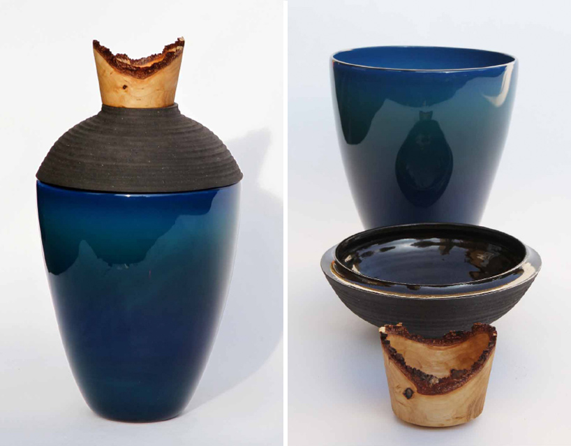 pia w&uuml;stenberg: blue + red stacking vessels