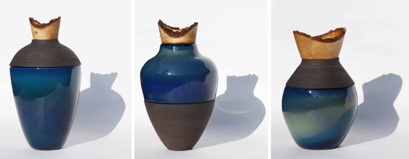 pia w&uuml;stenberg: blue + red stacking vessels