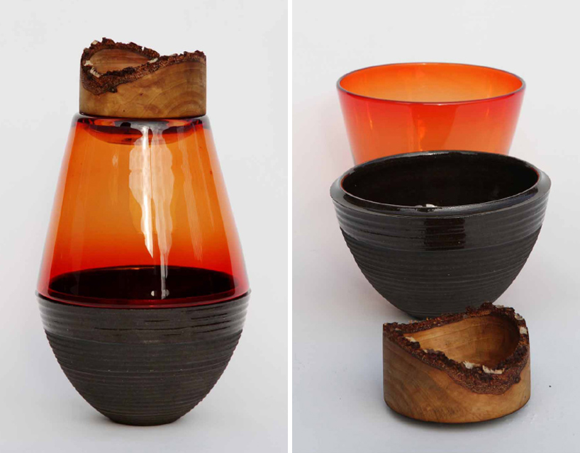 pia w&uuml;stenberg: blue + red stacking vessels