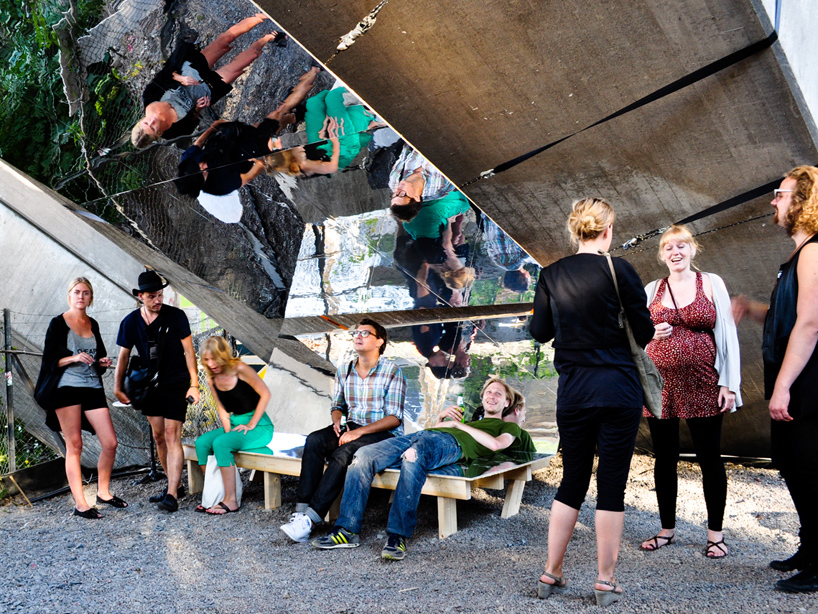 stockholm field office: mirror bench with a view