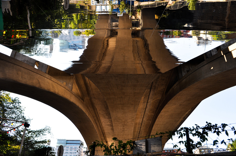 stockholm field office: mirror bench with a view