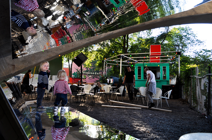 stockholm field office: mirror bench with a view