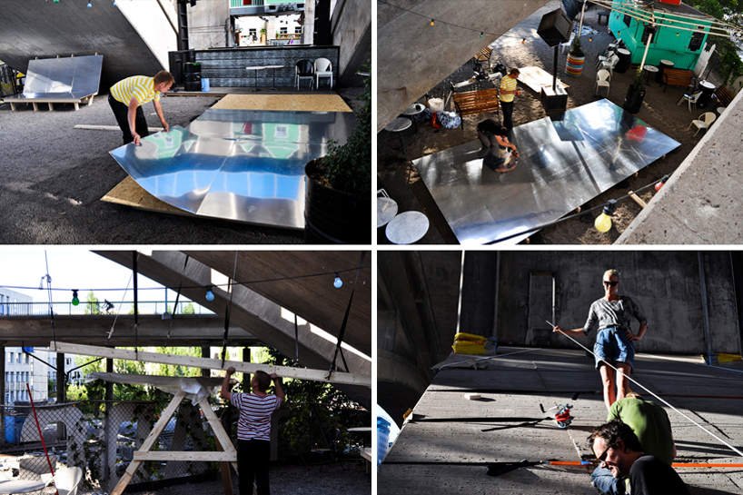 stockholm field office: mirror bench with a view