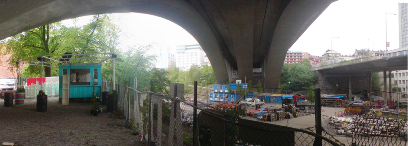 stockholm field office: mirror bench with a view