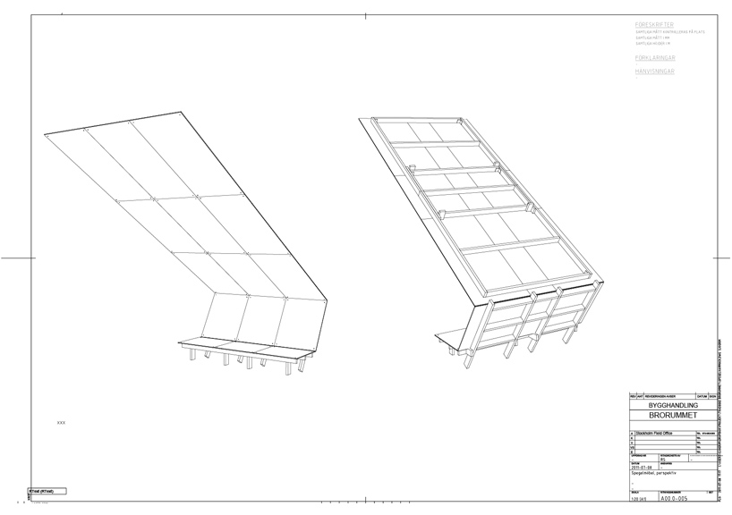 stockholm field office: mirror bench with a view