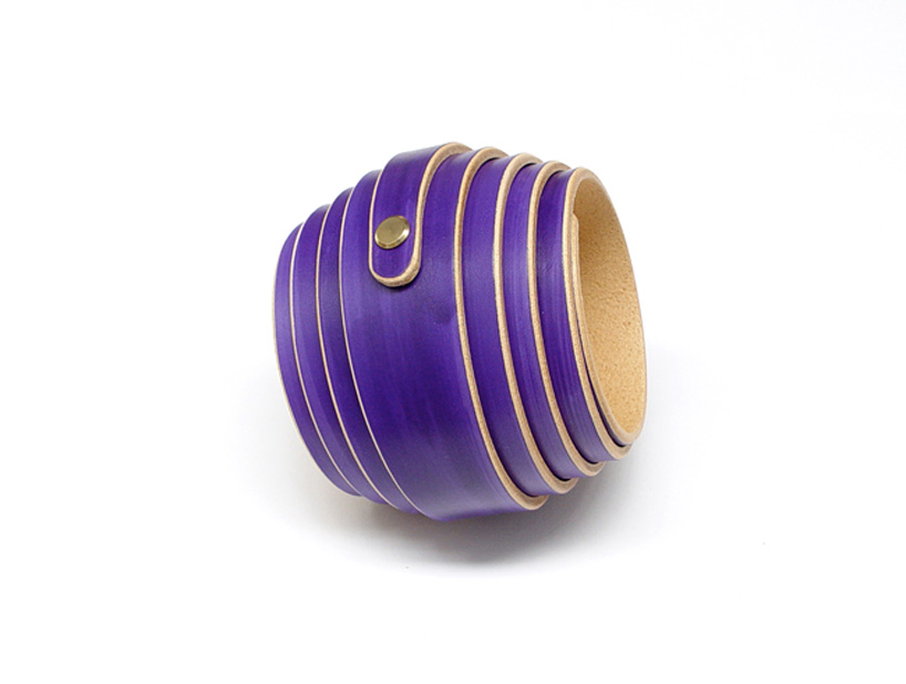 study o portable: herringbone, herringbone + leather bangles