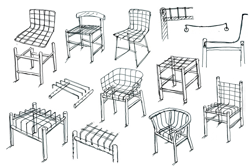 tatsuo kuroda: wirewood chair