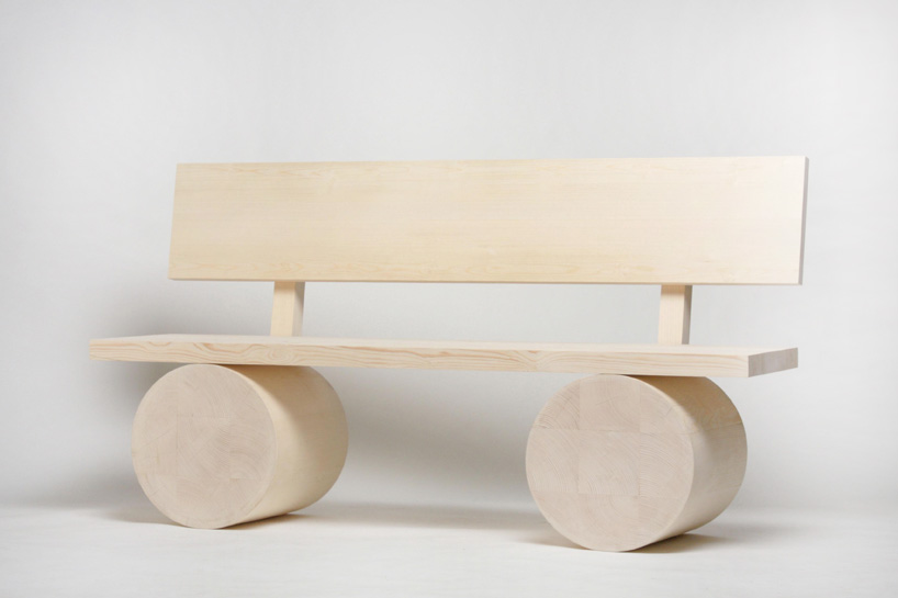 thomas schnur: holzbank larch wood bench