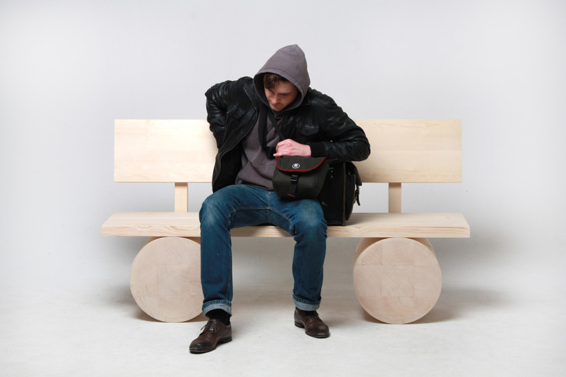 thomas schnur: holzbank larch wood bench
