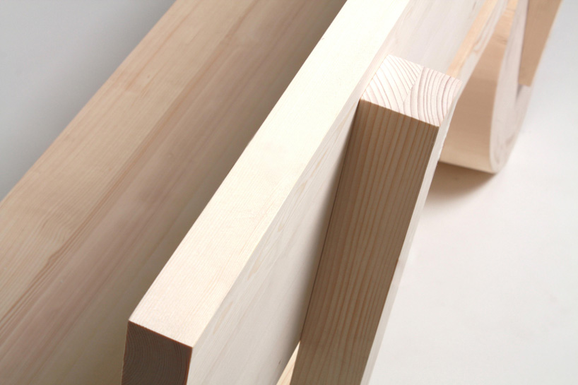 thomas schnur: holzbank larch wood bench