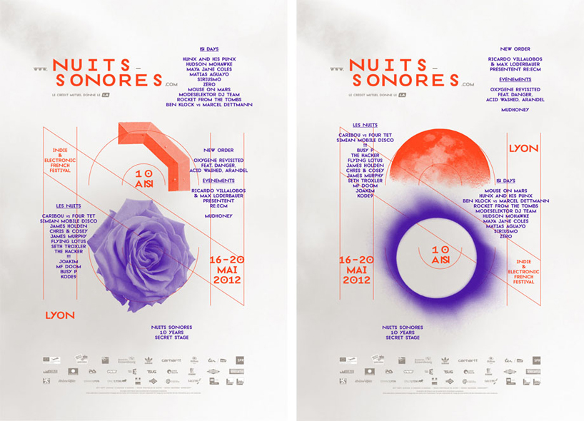 superscript: nuits sonores 2012 visual identity