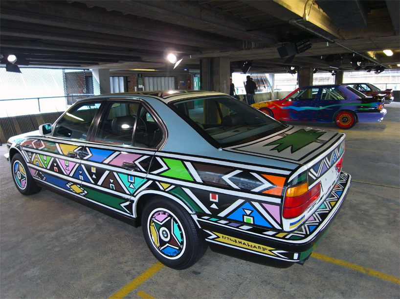 BMW art car collection at art drive! in london