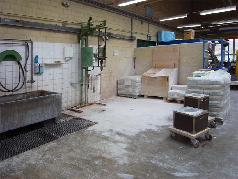 laufen factory visit design development designboom