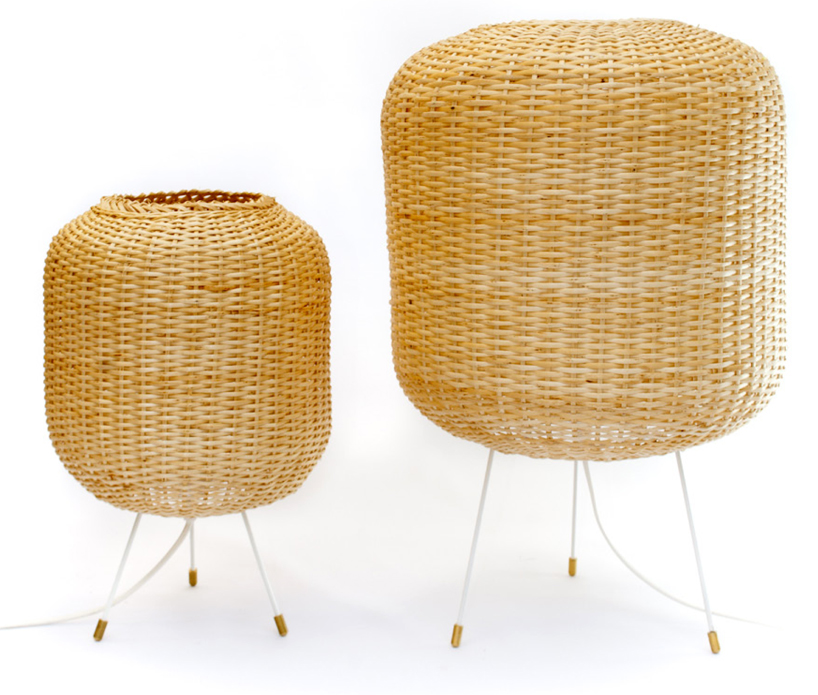 the andes house: wicker lamps