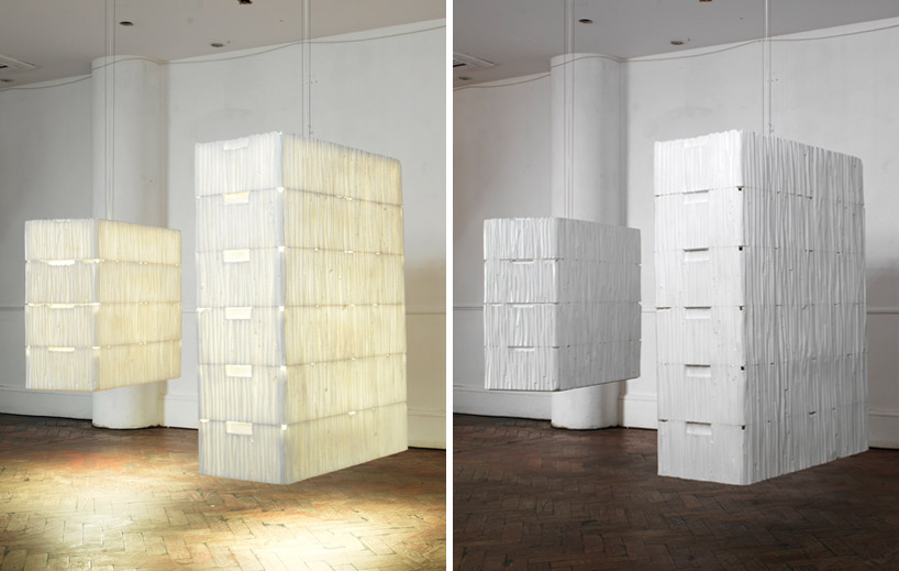 gisela stiegler: polystyrene lamps