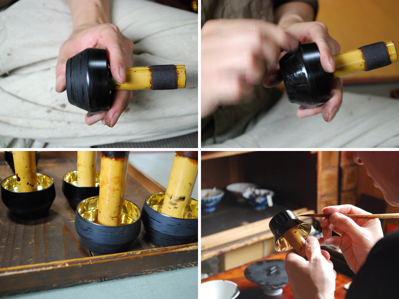 claesson koivisto rune: kin urushi candleholder for tohoku region earthquake