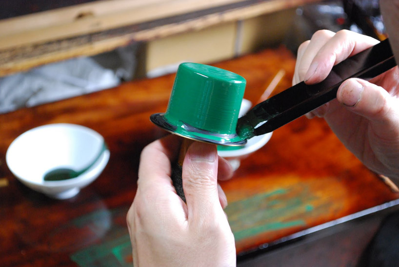 claesson koivisto rune: kin urushi candleholder for tohoku region earthquake