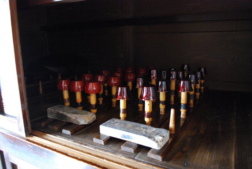 claesson koivisto rune: kin urushi candleholder for tohoku region earthquake