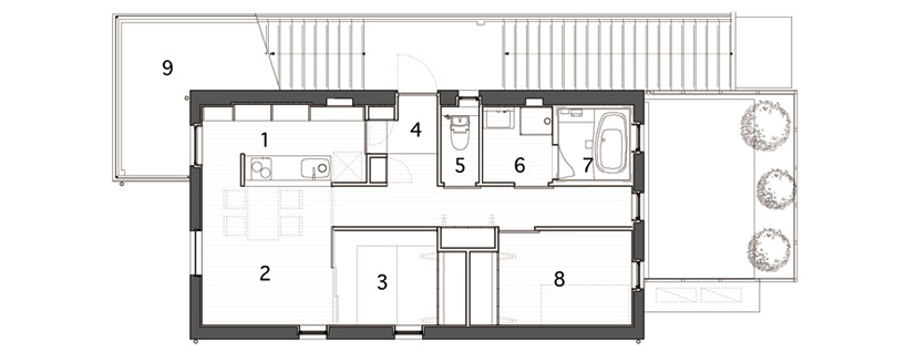 TOFU architects: H house