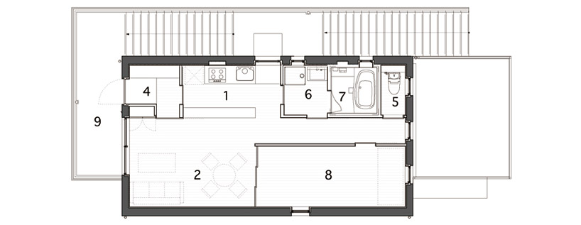 TOFU architects: H house