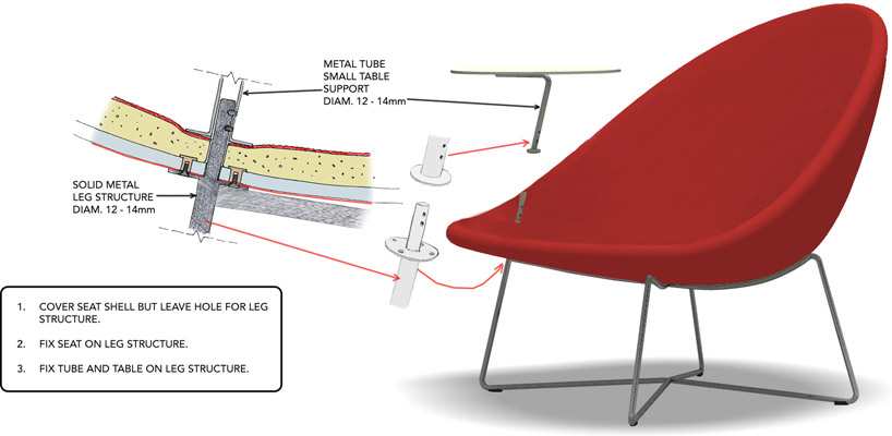 claesson koivisto rune: isola work chair for tacchini