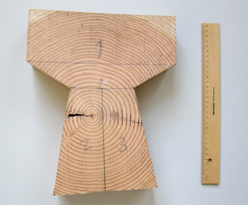 chris kabel: wood ring bench