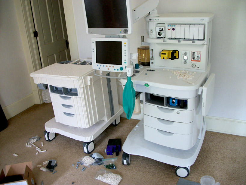 LEGO anesthesia machine by eric harshbarger