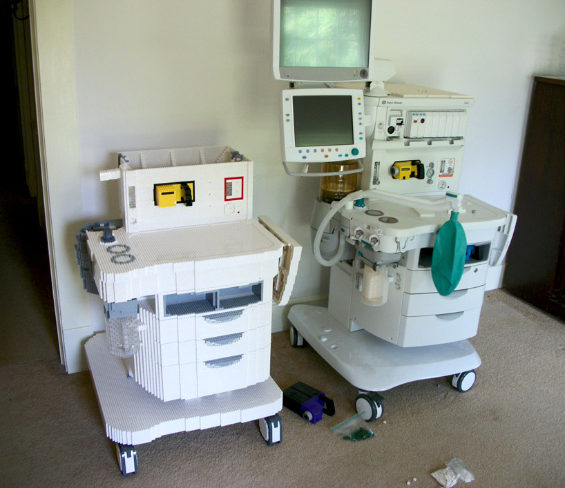 LEGO anesthesia machine by eric harshbarger