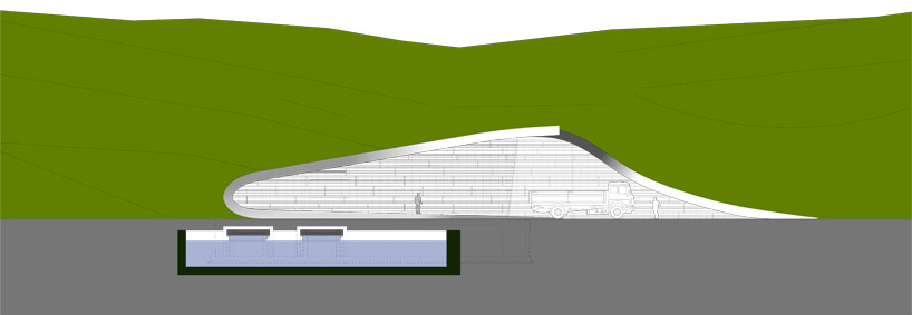 monovolume architecture: hydroelectric power plant punibach