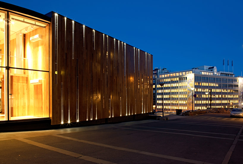 snøhetta: VM temporary pavilion welcomes world cup ski visitors