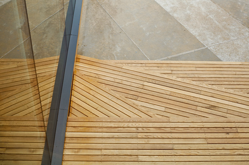 snøhetta: VM temporary pavilion welcomes world cup ski visitors