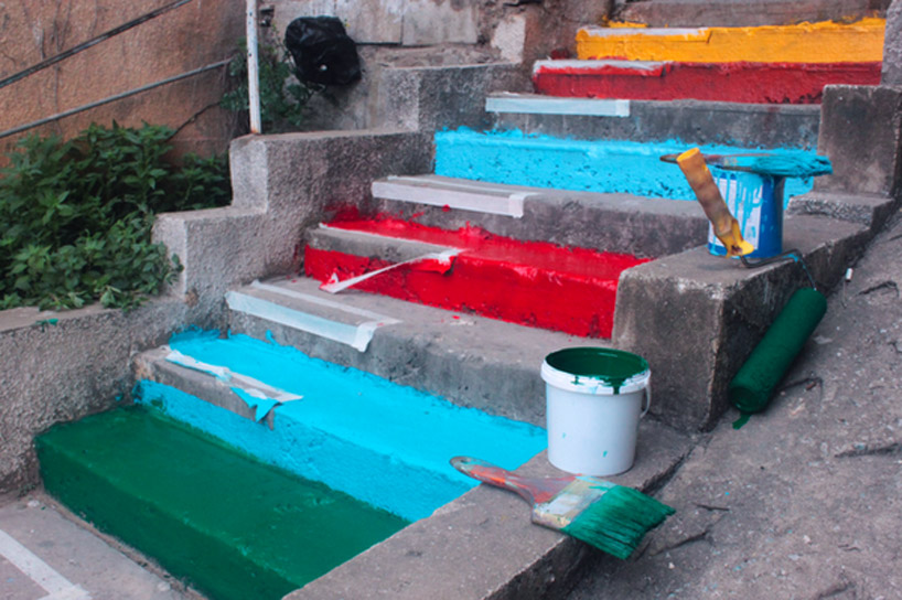 street art on the steps of beirut by dihzahyners