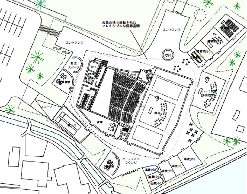 kazuyo sejima's winning proposal for tsuruoka city cultural hall