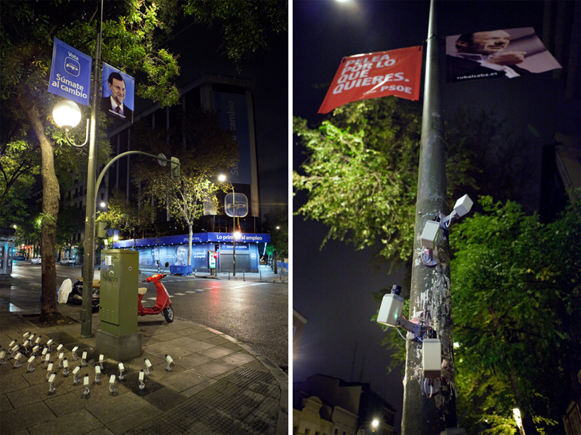 luzinterruptus: politicians under surveillance