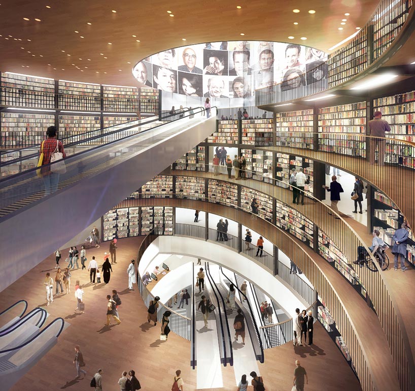 mecanoo architecten: library of birmingham celebrates top out