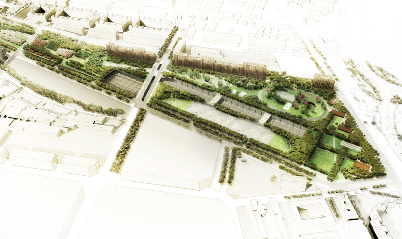 west 8: sagrera linear park winning design