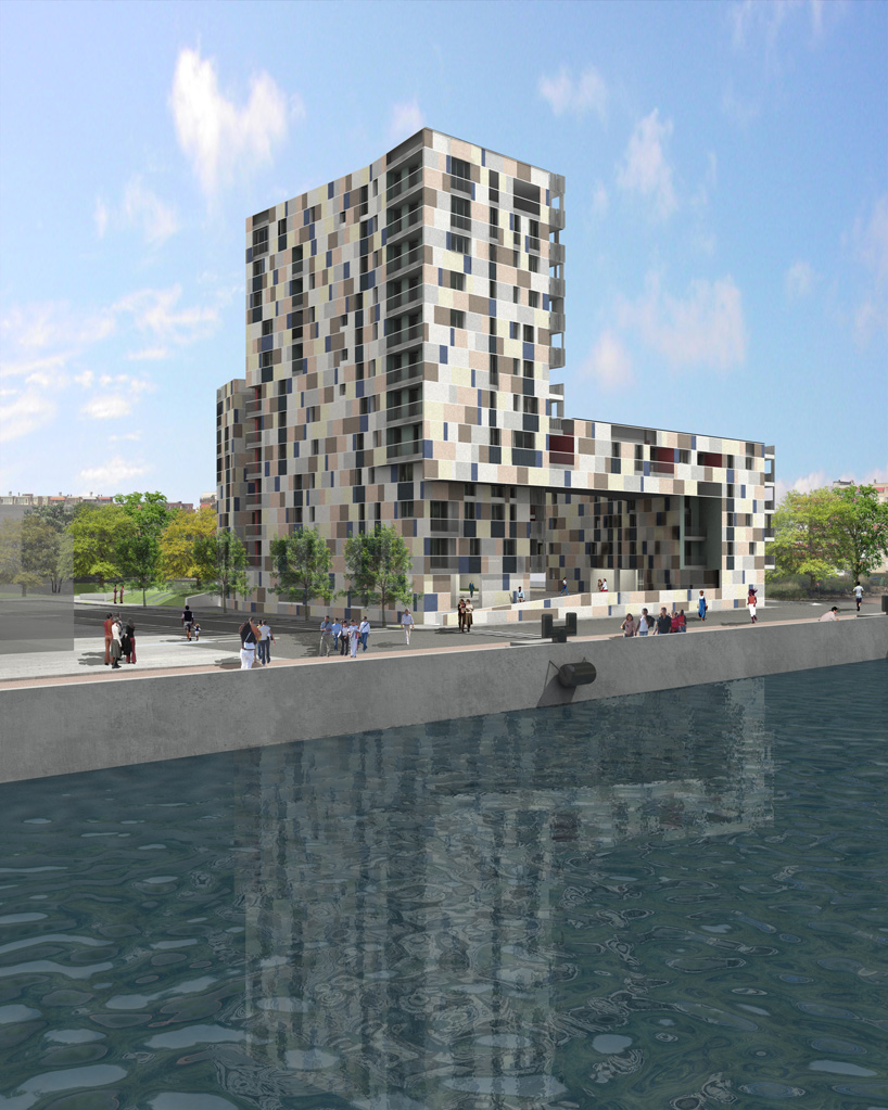 zucchi & partners: ravenna harbour apartment building